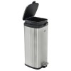 Stainless Steel 30 Ltr. Square pedal bin with soft close & Fingerprint Resistance